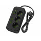 Мережевий подовжувач 3 метри з вимикачем, 4 USB, Type-C та 3 розетки 220В