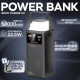 Повербанк KENSA 50000mAh 22,5W PD з LED-лампою швидкої зарядки та вбудованими кабелями для смартфона, планшета