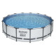 Каркасний басейн Bestway 56488 круглий 457×107 см Steel Pro MAX з фільтр-насосом, драбиною та тентом