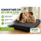 Надувний велюровий матрац Bestway 6713M 191×137×25 см