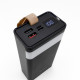 Повербанк 30000 mah, портативна зарядка для телефону, мобільний Power Bank з ліхтариком