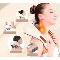 Масажер електричний U-подібний з підігрівом для спини/шиї/тіла Kneading Neck Massager